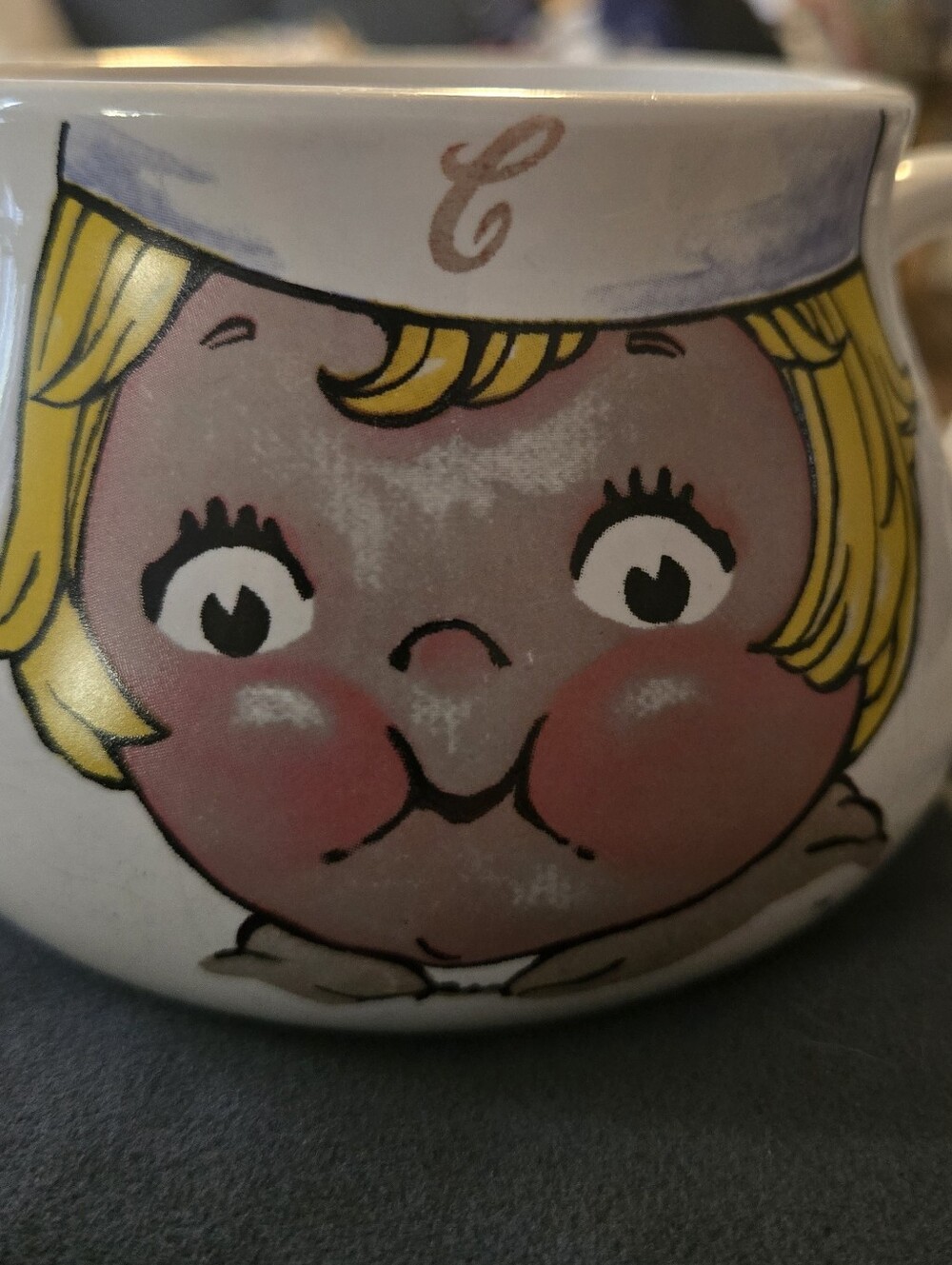 Vintage 1998 Campbell's Kids Soup Mug By Houston Harvest-Large Face Girl